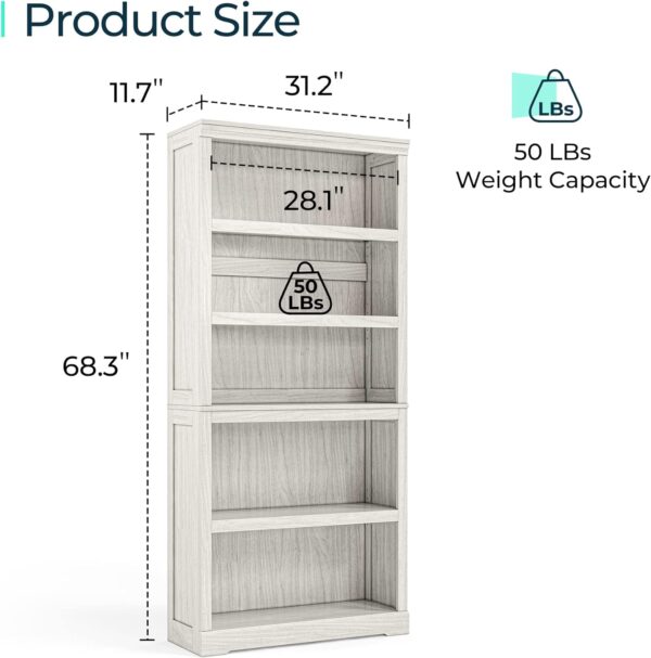 5-Shelf Bookcase Bookshelves Floor Standing Display Storage Shelves  Wholesale made in Malaysia Factories and Manufacturers - Image 3
