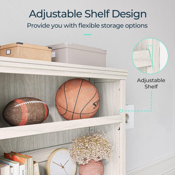 5-Shelf Bookcase Bookshelves Floor Standing Display Storage Shelves  Wholesale made in Malaysia Factories and Manufacturers - Image 4